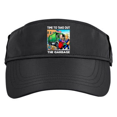 Funny Garbage For Trump 2024 Time To Take Out The Garbage Adult Drive Performance Visor