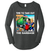 Funny Garbage For Trump 2024 Time To Take Out The Garbage Women's Perfect Tri Tunic Long Sleeve Shirt