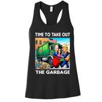 Funny Garbage For Trump 2024 Time To Take Out The Garbage Women's Racerback Tank