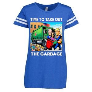 Funny Garbage For Trump 2024 Time To Take Out The Garbage Enza Ladies Jersey Football T-Shirt