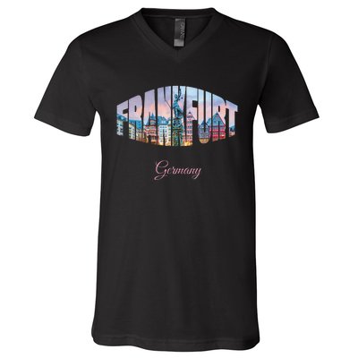 Frankfurt Germany V-Neck T-Shirt