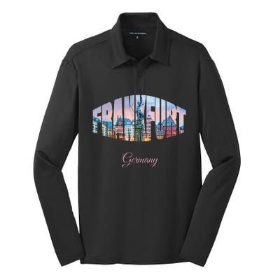 Frankfurt Germany Silk Touch Performance Long Sleeve Polo