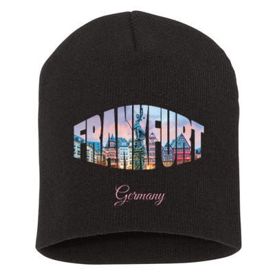 Frankfurt Germany Short Acrylic Beanie