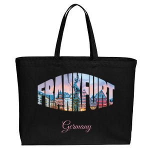 Frankfurt Germany Cotton Canvas Jumbo Tote