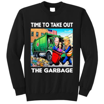 Funny Garbage For Trump 2024 Time To Take Out The Garbage Sweatshirt