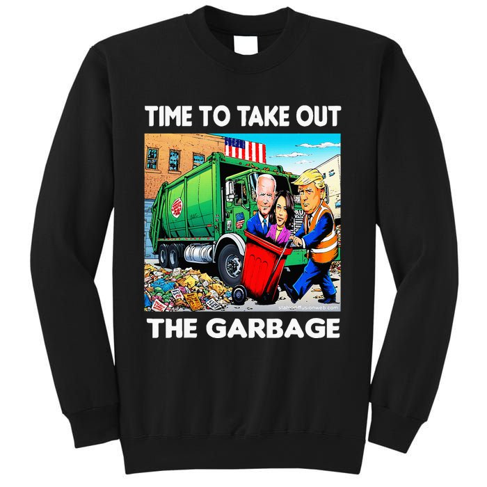 Funny Garbage For Trump 2024 Time To Take Out The Garbage Sweatshirt