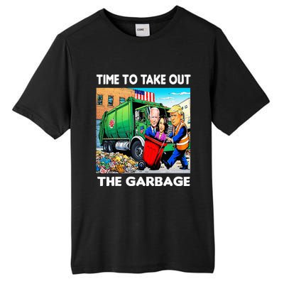 Funny Garbage For Trump 2024 Time To Take Out The Garbage Tall Fusion ChromaSoft Performance T-Shirt