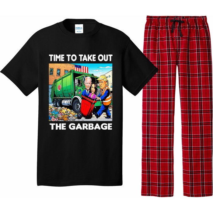 Funny Garbage For Trump 2024 Time To Take Out The Garbage Pajama Set