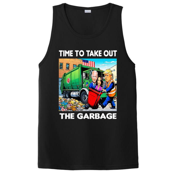 Funny Garbage For Trump 2024 Time To Take Out The Garbage PosiCharge Competitor Tank