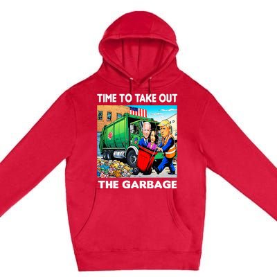 Funny Garbage For Trump 2024 Time To Take Out The Garbage Premium Pullover Hoodie