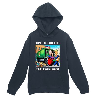 Funny Garbage For Trump 2024 Time To Take Out The Garbage Urban Pullover Hoodie