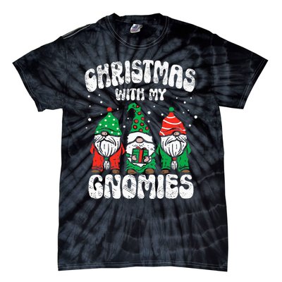 Festive Gnome Family Pajama Set for Christmas Tie-Dye T-Shirt