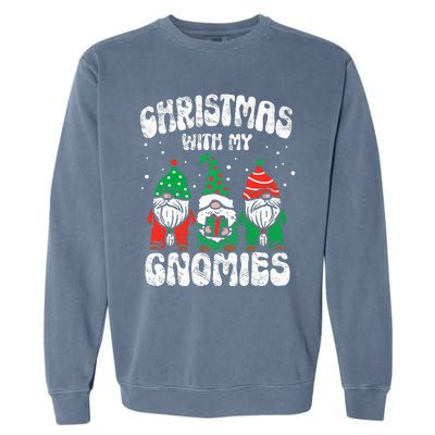 Festive Gnome Family Pajama Set for Christmas Garment-Dyed Sweatshirt