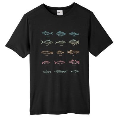 Fishing Gift Fish Fisher Hobby Lake Fishing Gift Tall Fusion ChromaSoft Performance T-Shirt