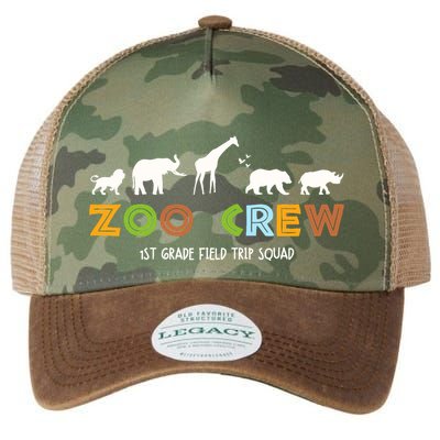 First Grade Field Trip Squad Zoo Crew Wild Animal Safari Legacy Tie Dye Trucker Hat