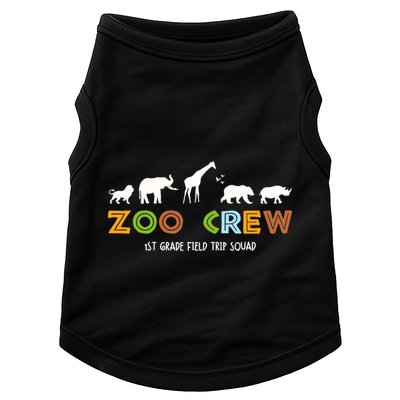 First Grade Field Trip Squad Zoo Crew Wild Animal Safari Doggie Tank