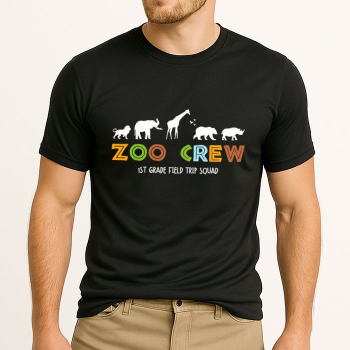 First Grade Field Trip Squad Zoo Crew Wild Animal Safari Cooling Performance Crew T-Shirt