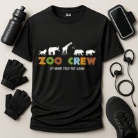 First Grade Field Trip Squad Zoo Crew Wild Animal Safari Cooling Performance Crew T-Shirt