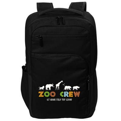 First Grade Field Trip Squad Zoo Crew Wild Animal Safari Impact Tech Backpack