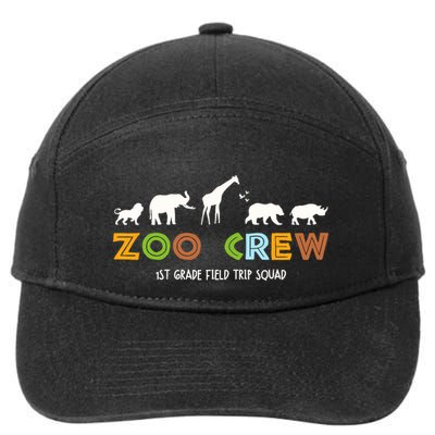 First Grade Field Trip Squad Zoo Crew Wild Animal Safari 7-Panel Snapback Hat
