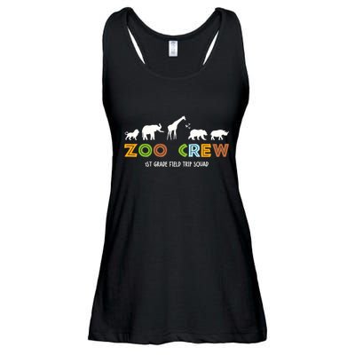First Grade Field Trip Squad Zoo Crew Wild Animal Safari Ladies Essential Flowy Tank
