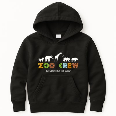 First Grade Field Trip Squad Zoo Crew Wild Animal Safari Kids Hoodie