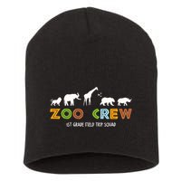 First Grade Field Trip Squad Zoo Crew Wild Animal Safari Short Acrylic Beanie