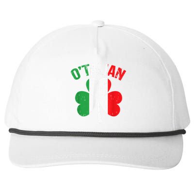 Funny Gift For Saint Patricks Day Irish Italian O'talian Snapback Five-Panel Rope Hat