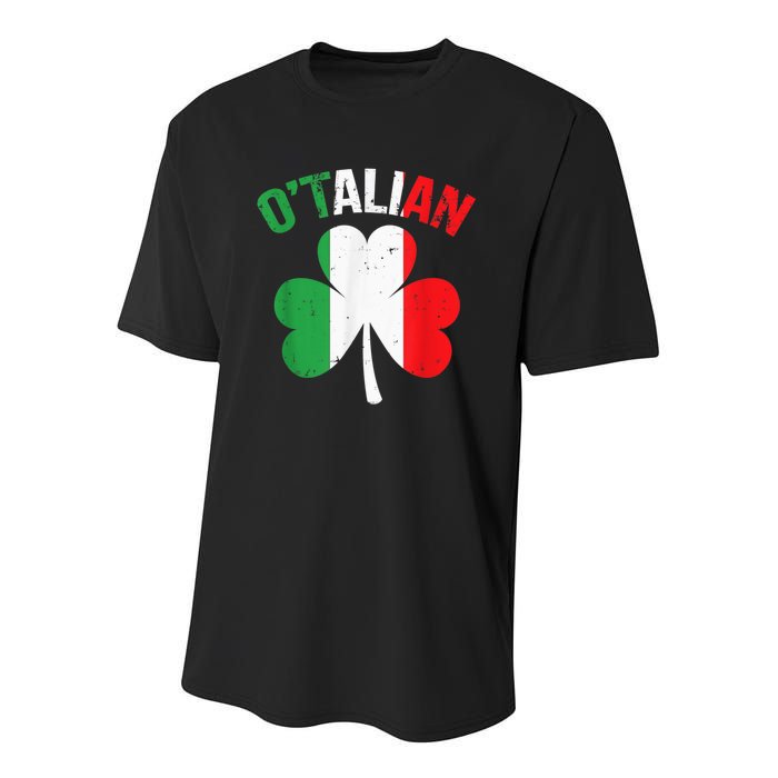 Funny Gift For Saint Patricks Day Irish Italian O'talian Youth Performance Sprint T-Shirt