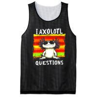 Funny Graphic For I Axolotl Questions Mesh Reversible Basketball Jersey Tank