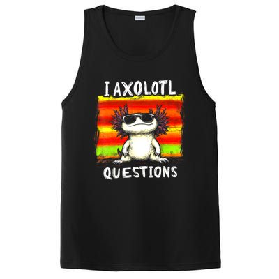 Funny Graphic For I Axolotl Questions PosiCharge Competitor Tank