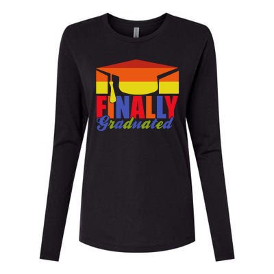 Finally Graduated Womens Cotton Relaxed Long Sleeve T-Shirt