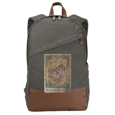 Fairy Grunge Fairycore Aesthetic Mushroom Tarot Alt Clothes Cotton Canvas Backpack