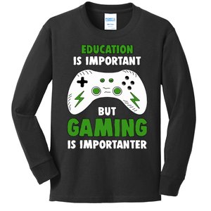 Funny Gamer For Teens Boy Video Gaming Kids Long Sleeve Shirt