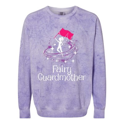 Fairy Guardmother Flag Spinning Winter Guard Colorguard Colorblast Crewneck Sweatshirt