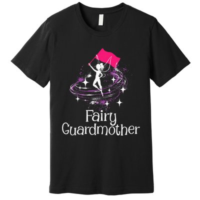 Fairy Guardmother Flag Spinning Winter Guard Colorguard Premium T-Shirt