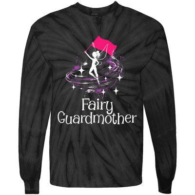 Fairy Guardmother Flag Spinning Winter Guard Colorguard Tie-Dye Long Sleeve Shirt