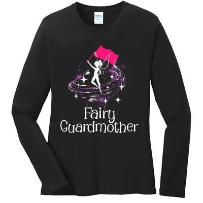 Fairy Guardmother Flag Spinning Winter Guard Colorguard Ladies Long Sleeve Shirt