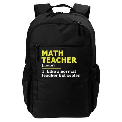 Funny Gift For Math Teachers Cool Math Teacher Cute Gift Blue Small Daily Commute Backpack