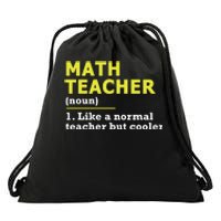 Funny Gift For Math Teachers Cool Math Teacher Cute Gift Blue Small Drawstring Bag