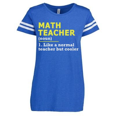 Funny Gift For Math Teachers Cool Math Teacher Cute Gift Blue Small Enza Ladies Jersey Football T-Shirt