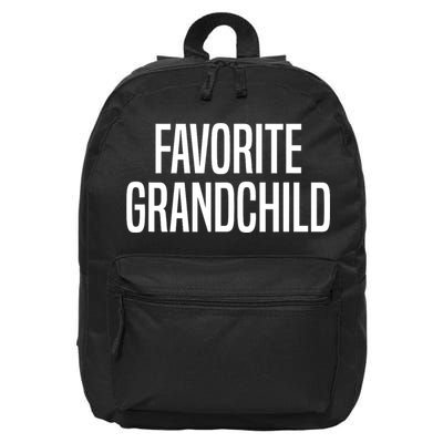 Favorite Grandchild 16 in Basic Backpack