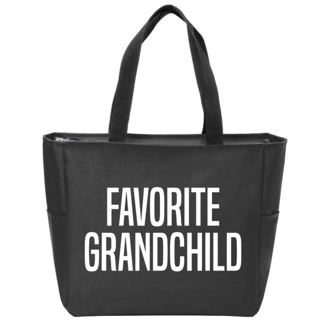 Favorite Grandchild Zip Tote Bag