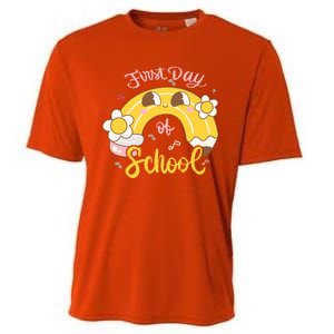 Funny Gift First Day Of School Cooling Performance Crew T-Shirt