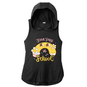 Funny Gift First Day Of School Ladies PosiCharge Tri-Blend Wicking Draft Hoodie Tank