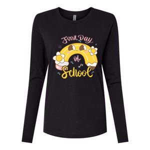 Funny Gift First Day Of School Womens Cotton Relaxed Long Sleeve T-Shirt