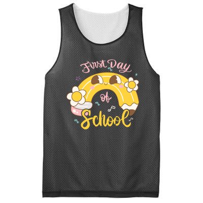 Funny Gift First Day Of School Mesh Reversible Basketball Jersey Tank