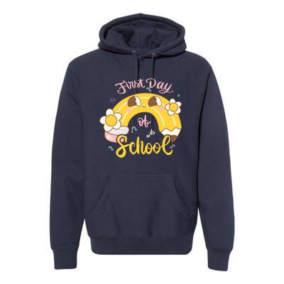 Funny Gift First Day Of School Premium Hoodie