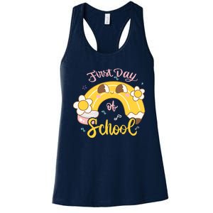 Funny Gift First Day Of School Women's Racerback Tank