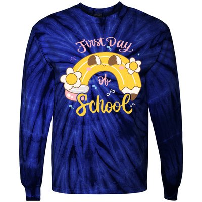 Funny Gift First Day Of School Tie-Dye Long Sleeve Shirt